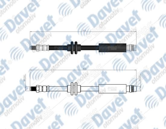 SVAC 300203 On Fren Hortumu Aveo 14" Jantli Araclar Icin 12-15  ####